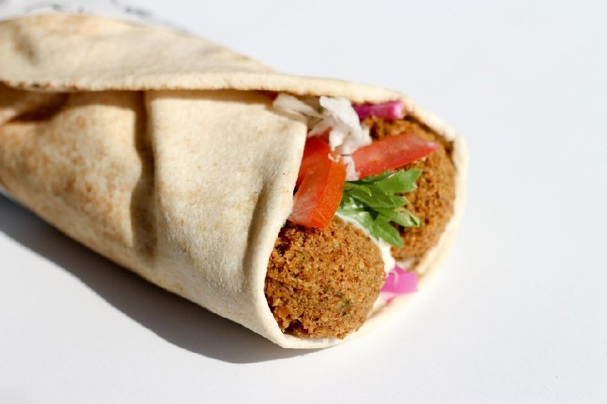 delicious turkish falafel with fresh veggies  